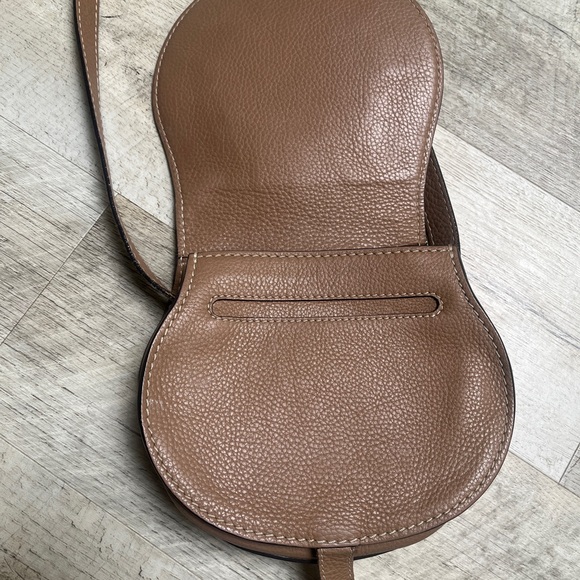 Chloe Brown Crossbody Bag with Gold Accents - Picture 7 of 15